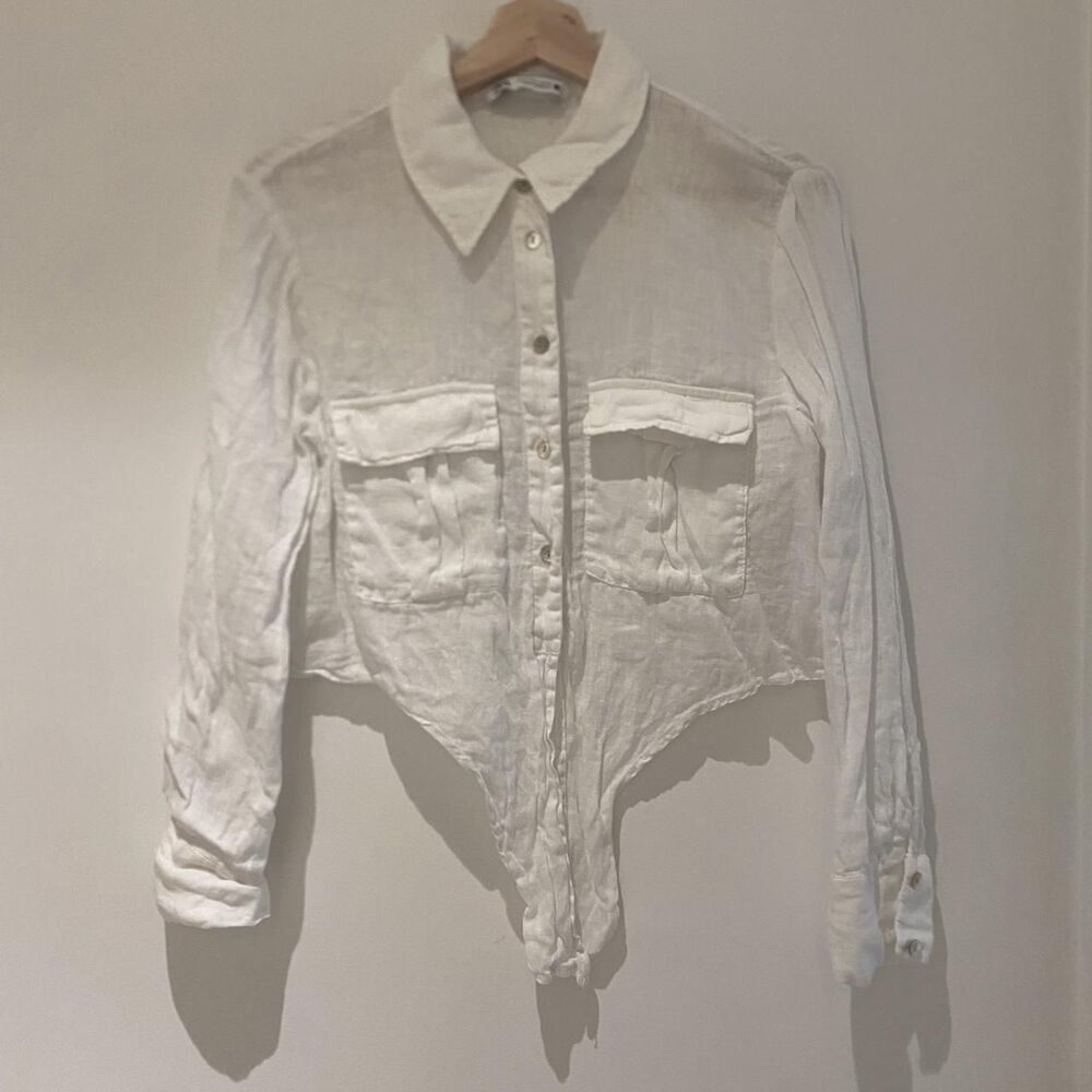 Zara Women's White Blouse - Picture 6 of 6